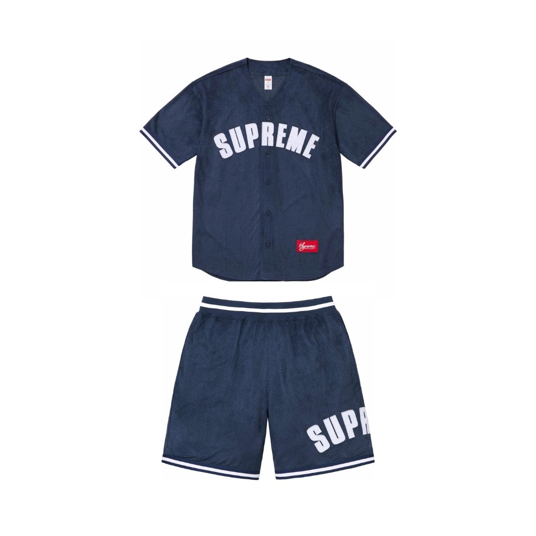 Supreme Ultrasuede Mesh Baseball Jersey - メンズ