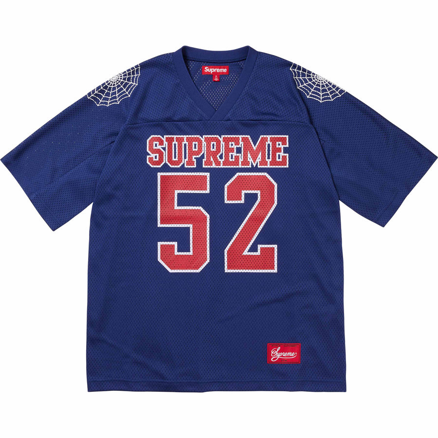 Supreme Spiderweb Football Jersey Navy