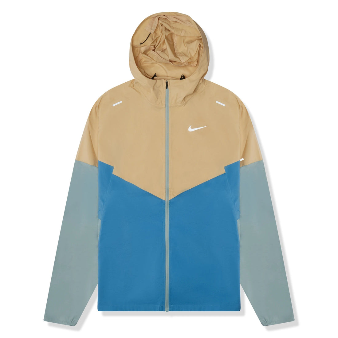 Nike Repel Windrunner Packable Jacket Beige / Blue - INSTAKICKSZ LTD