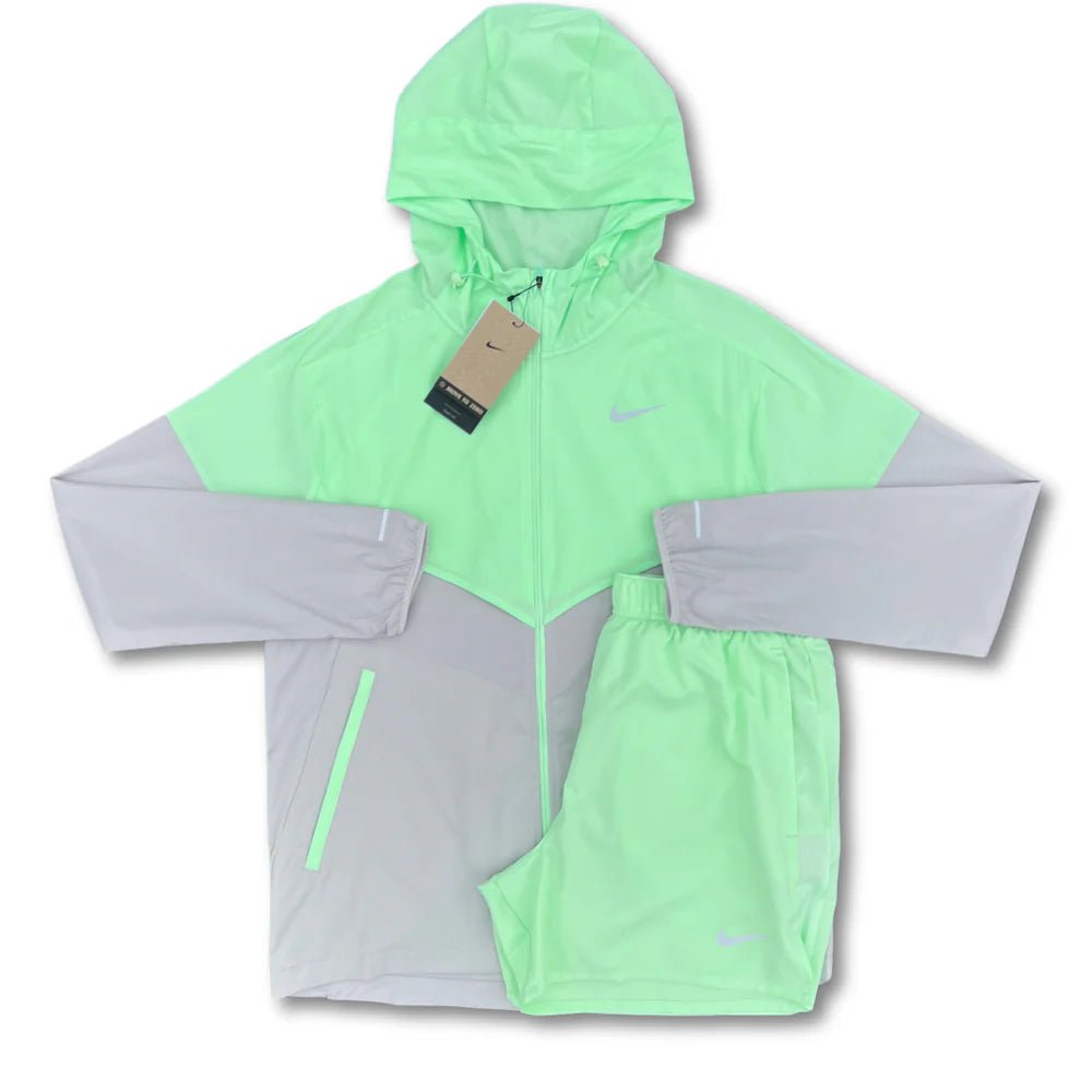 Nike Windrunner Vapour Green Jacket and Shorts Set - INSTAKICKSZ LTD