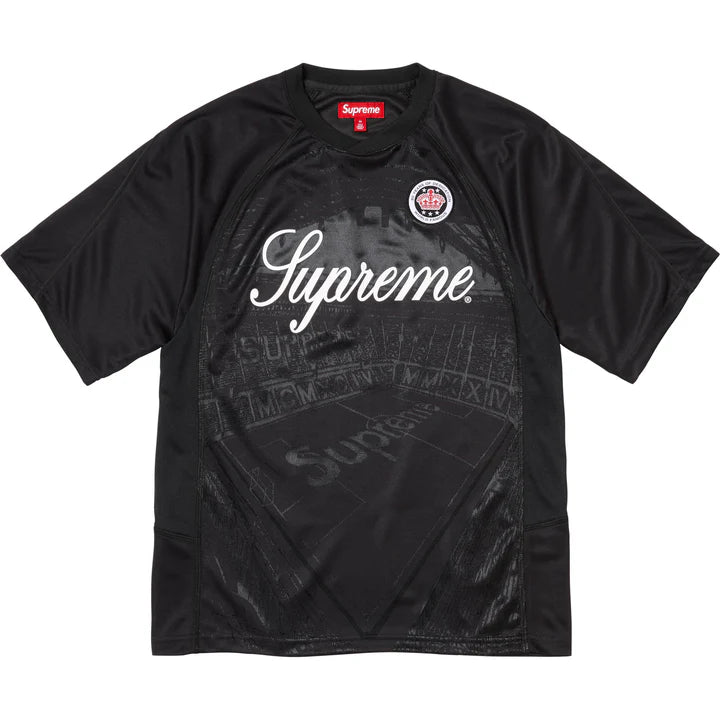 Supreme Jacquard Soccer Jersey Black - INSTAKICKSZ LTD