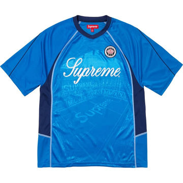 Supreme Jacquard Soccer Jersey Blue - INSTAKICKSZ LTD